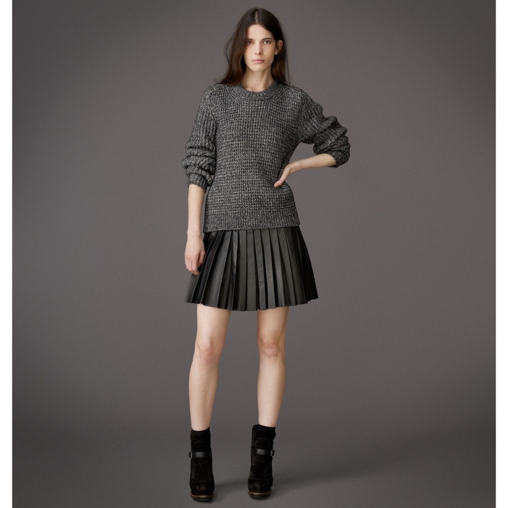 🚫SOLD🚫 Belstaff Pleated Leather Skirt - Picture 3 of 8